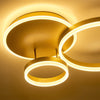 Modern Lamp 3/5 Ring LED Ceiling Light Chandelier Lights Living Room Dining Room
