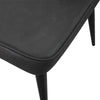 2/4/6pcs Dining Chairs Set Faux Leather Seat Back Metal Legs Kitchen Chair