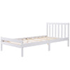 3ft Wooden Bed Frame Solid Pine Wood Single Size Bed White 90 x 190 cm NS