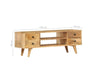 Industrial Style Tv Stand Vintage Retro Cabinet 4 Drawers 2 Shelves Storage Unit
