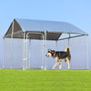 Outdoor Dog Playpen Heavy Duty Dog Kennel Galvanized Metal Dog Fence Pet House