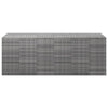 Garden Cushion Box PE Rattan 291x100.5x104 Grey R9Q6