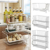 Modern Metal Stacking Wire Kitchen Vegetable Fruit Basket Storage Rack Organizer