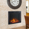 Electric Fireplace Glass Fire Mantel Set Wall Insert/Standing Heater With Remote