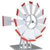 8FT Metal Windmill Garden Ornamental Wind Mill Weather Vane Weather Resistant