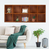 Floating Shelves Wooden Wall Shelf Deco Office Book Storage Hanging Display Rack