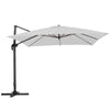 XL 3x3m Square Banana Parasol Outdoor Garden Patio Cantilever Hanging Umbrella