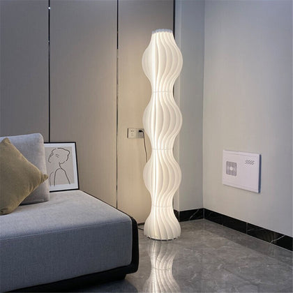 Floor Lamp Colour Changing Bright Light Standing Lamp with White Shade Art Deco