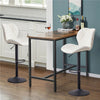 2x Faux Leather Bar Stools Kitchen Dining Room Chairs Gas lift Swivel Modern