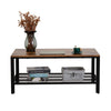 Industrial Retro Coffee Table Vintage Steel Frame Side End Desk Home Living Room