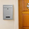 Metal Wall Mounted Mail Post Letter Box Mailbox Postbox Outdoor Outside External