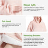 Hoodie Blanket Reversible Oversized Ultra Plush Sherpa Giant Hooded Sweatshirt