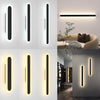 Modern Black LED Wall Lamp LED Long Strip Wall Lights Staircase Corner Wall Lamp