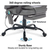 Massage Office Chair Computer Gaming Seat Swivel Recliner Chair With Footrest