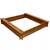 Kids Outdoor Square SandPit Large Wooden Sandbox Children Toy Garden Play New
