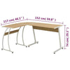 Corner Desk L-Shaped Large space Robust and stable Not easy to corrode tidy