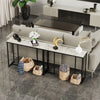 Extra Long Hallway Console Table Marble Bar Table High Foot Table Kitchen House