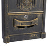 Vintage Wall Mounted Mail Letter Box Lockable Steel Post Mailbox Large Postbox