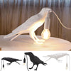 Modern Table/ Wall Lamps Resin Crow Desk Lamp Bedroom Sconce Light UK CZ