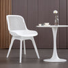 4 Pack Dining Chair Living Room Kitchen Side Seat Plastic Chairs Hollow Backrest