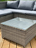 Victoria Rattan Garden Furniture Corner Sofa Lounge Set In/Outdoor Extra Wide