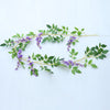 2x 7FT Artificial Wisteria Vine Garland Plant Foliage Trailing Flower Home Decor