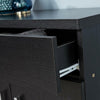Shoe Cabinet Storage Hallway Furniture Cupboard Black Oak Footwear Organiser