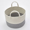 Woven Cotton Rope Laundry Basket Blanket Toys Storage Hamper Folding Clothes Bin