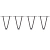 4 x Hairpin Legs / Hair Pin Legs Set for Furniture Bench Desk Table Metal 8"-28"