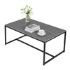 Modern Sleek Marble Coffee Table Sofa Side Table Snack Table Open Design Home