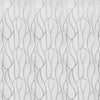 Modern 3D Crescent Wave Stripes Embossed Non-woven Flocking Wallpaper Grey 10M