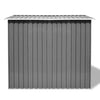 Outdoor Patio Garden Large Storage Shed Box Grey Metal 257x205x178 O9H3