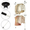 Home Flex Movable Garment Racks Coat Hanger Clothes Wardrobe Living Room