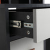 Dressing Table with Drawers, Mirror Stool Set Makeup Desk Vanity Table Bedroom