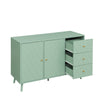 Modern Sideboard Buffet Storage Cabinet Cupboard w/ Drawers for Living Room Mint