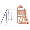 Playhouse with Climbing Wall Swing Solid Wood P9L3