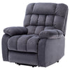 ELECTRIC POWER LIFT RECLINER CHAIR FABRIC SOFA WITH MASSAGE AND HEAT ARMCHAIR NS