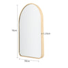 Industrial Arch Shape Metal Frame Wall Mounted Accent Mirror Hallway Bathroom UK