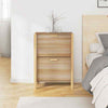 Hall Shoe Rack Cabinet Brown Engineered Wood & Natural Rattan vidaXL