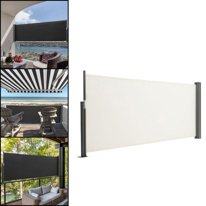 Retractable Side Awning Privacy Screen Garden Terrace Sunshade Wind Screening UK