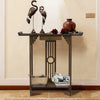 2-Tier Console Table Side/End Table w/ Drawer Shelf Entryway Hallway Art Deco UK