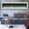 40/50/60/70inch Remote Control LED Electric Fireplace Glass 9 Colour Light