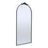 Chic Garden Villa Window Décor Mirror Wall Mounted Metal Frame In/Outdoor Decor