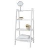 Ladder Shelf Wooden 4 Tier Storage Unit Display Standing Bathroom Shelf