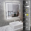800x800mm Illuminated Bathroom Mirror Dimmable LED Light Vanity Makeup Anti Fog