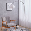 Retro Arch Design Reading Light Floor Lamp Dome Lampshade Marble Standing