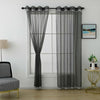 VEGAS Sparkle Diamante Glitz Voile Curtain Tab Top Glitter Panel GREY 3 Designs
