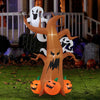 Halloween Inflatable Outdoor Garden Scary Tree Pumpkin Ghost Blow Up Party Decor
