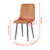 Dining Chairs 2er Set, Velvet Cover Chair for Dining Room, Chairs Set of 2
