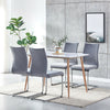 Modern Set of 4 Velvet Dining Chairs Ergonomic Design for Home Kitchen/Busine